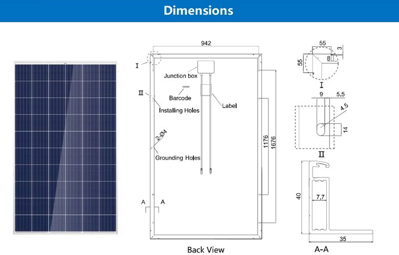 Solar panels poly 350w